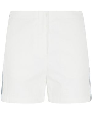 Low Classic Striped Shorts - White