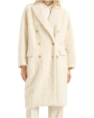 Brunello Cucinelli Double-Breasted Coat - Natural