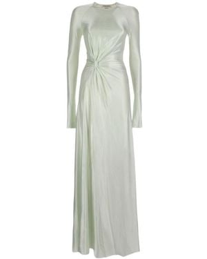 Victoria Beckham Twist Waist Gown - White