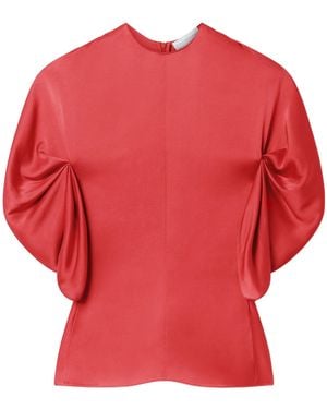 Stella McCartney Draped-Sleeve Blouse - Red