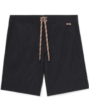 Burberry Logo Graphic Swim Shorts - Black