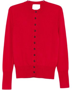 Lisa Yang Button-Front Cardigan - Red
