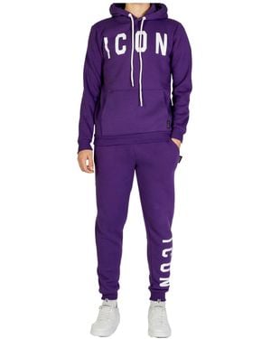 Icons Iconic Hooded Sweatshirt - Purple