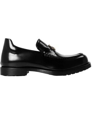 Balenciaga Polished Leather Loafer - Black