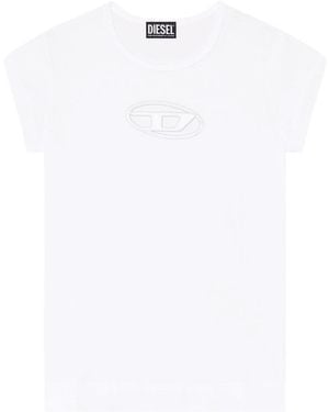 DIESEL T-Angie Cut-Out T-Shirt - White
