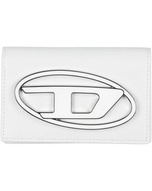 DIESEL Leather Cardholders - White