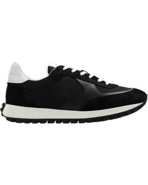 Gianvito Rossi Gravel Low-Top Panelled Trainers - Black