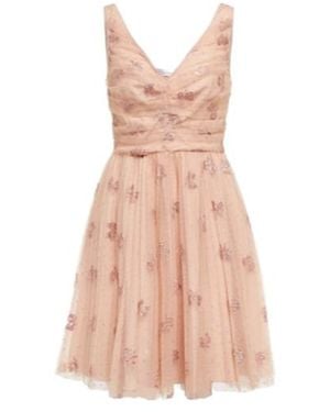 RED Valentino Glitter Tulle Minidress - Pink
