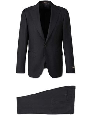 Canali Pinstriped Tailored Suit - Black