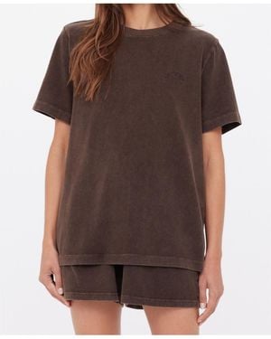 The Upside Soho Eva Relaxed T-Shirt - Brown