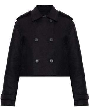 AllSaints Button-Front Casual Jacket - Black