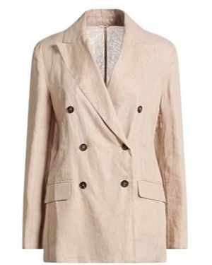 Brunello Cucinelli Double-Breasted Blazer - Natural