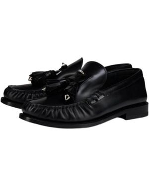 Christian Louboutin Tassel-Detail Leather Loafers - Black