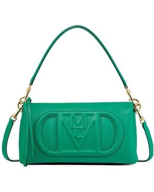 MCM Logo Shoulder Bag - Green