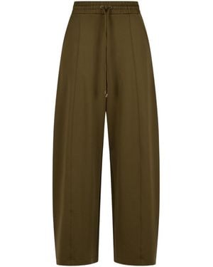 Max Mara Drawstring Casual Pants - Green