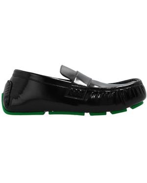 Bottega Veneta Logo Casual Shoes - Black