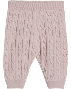 Brunello Cucinelli Bernie Baby Cable-Knit Pants - Multicolor