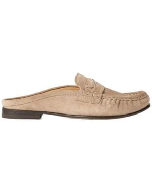 Fendi Round-Toe Mules - White