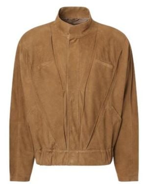 Giorgio Armani Suede Jacket - Brown