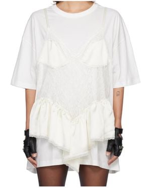 VAQUERA Teddy Crew Neck T-Shirt - White