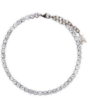AMINA MUADDI Crystal Bracelet - Metallic