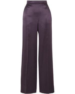 JOSEPH Straight-Leg Casual Trousers - Purple