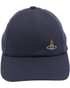 Vivienne Westwood Logo Embroidered Cap - Blue