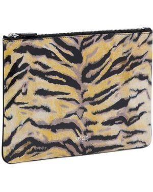 KENZO Tiger Pouch Bag - Metallic