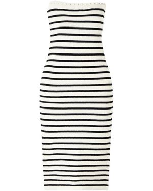 Posse Striped Dress - White