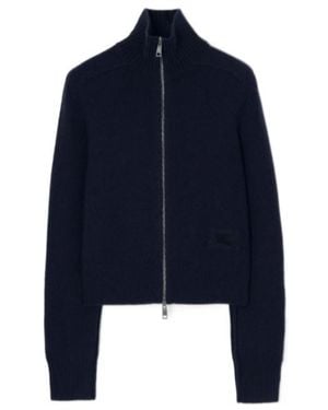 Burberry Cashmere Blend Jacket - Blue