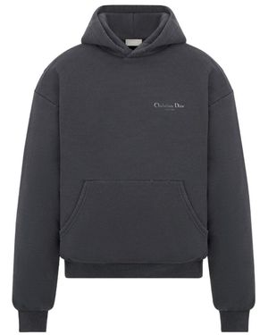 Dior Long-Sleeved Hooded Jumper - Grey