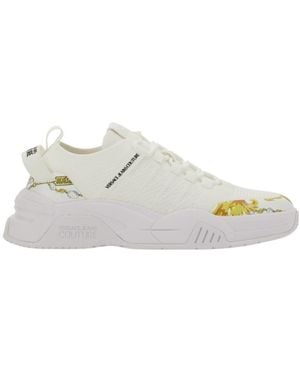 Versace Jeans Couture Couture Baroque Print Low-Top Trainers - White