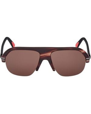 Moncler Pilot-Frame Sunglasses - Brown
