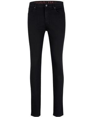 BOSS Solid Color Slim Fit Jeans - Blue
