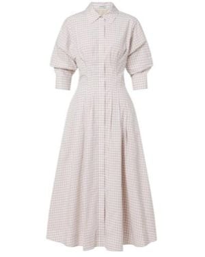 Jonathan Simkhai Jazz Gingham Cotton-Blend Shirt Dress - Multicolour