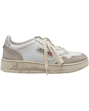 Autry Round-Toe Casual Shoes - Grey