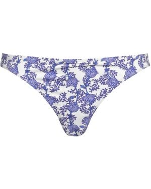 Isabel Marant Floral Print Bikini Bottoms - Blue