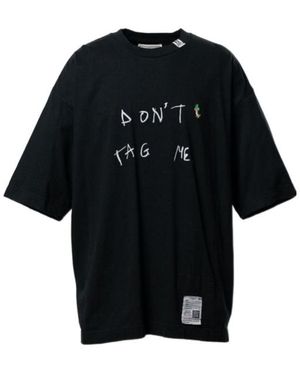 Maison Mihara Yasuhiro Graphic Slogan T-Shirt - Black