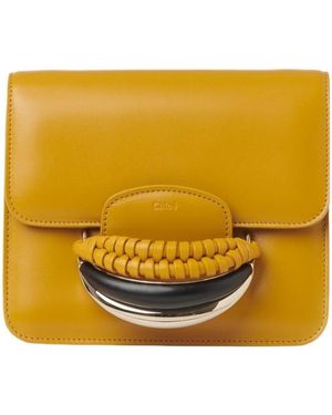 Chloé Chloé Kattie Foldover Crossbody Bag - Yellow