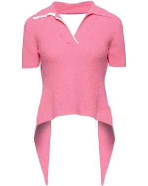 Jacquemus Solid-Color Knit Top - Pink