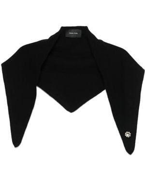 Simone Rocha Embellished Neckerchief - Black