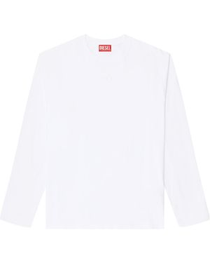 DIESEL T-Kristian Raglan Long-Sleeve T-Shirt - White