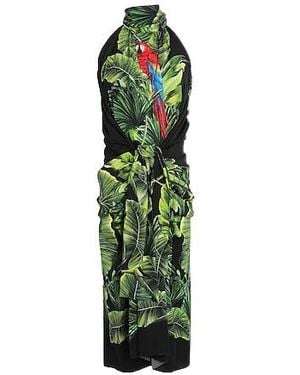 Dolce & Gabbana Print Sleeveless Dress - Green