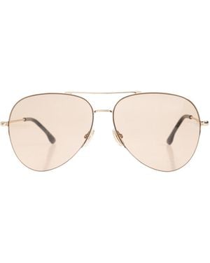 Victoria Beckham Eyewear Aviator Frame Sunglasses - Multicolour
