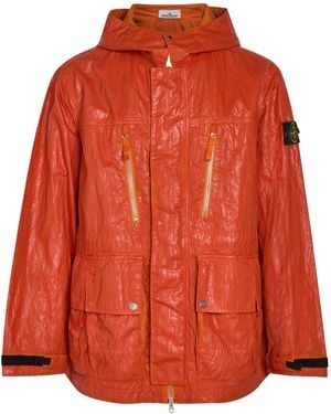 Stone Island Hoodie - Orange