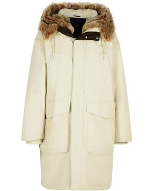 Moose Knuckles Dawson Faux Fur Hooded Parka - Natural