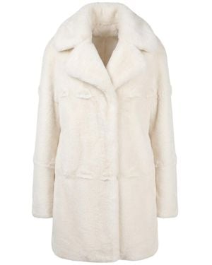 Ermanno Scervino Long-Sleeved Coat - White