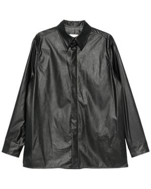 MM6 by Maison Margiela Logo-Embossed Shirt - Grey