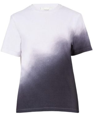 Ferragamo T-Shirt With Round Neck And Short Sleeves - Blue