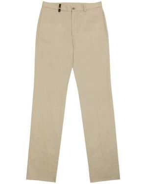 Ferragamo Straight Casual Trousers - Natural